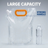 Pochettes souples personnalisées avec bec verseur pour lessive liquide et en poudre, formats 500ml, 1L, 2L, 5L, 10L