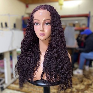 วิกผมมนุษย์แบบไม่ใช้กาววิกผมหยิกแบบมีลูกไม้ด้านหน้าสำหรับผู้หญิงผิวดำวิกผมชาวเวียดนาม - Product Image 1