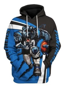 Sweat-shirts pour hommes en polyester/coton, personnalisables, à sublimation, streetwear, coupe régulière, poche en polaire, taille plus, respirant, automne - Product Image 2