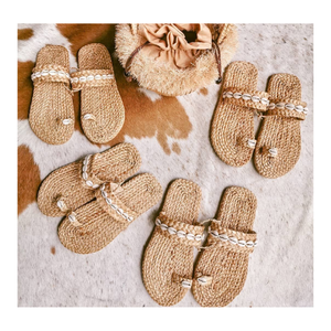 Zapatos naturales ecológicos, zapatillas de jacinto de agua tejidas, sandalias hechas a mano, chanclas de fibra de coco/ropa de playa para hombres 2024-Caryln - Product Image 2