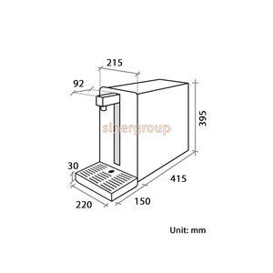 Refroidisseur de comptoir électrique Polares à 3 voies, galvanisé/peint en blanc, 30 l/h. Vanne solénoïde à refroidissement instantané pour usage domestique et commercial - Product Image 2