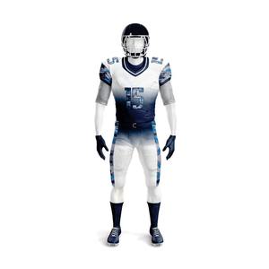 Wholesale High Quality Custom Made Unisex Polyester American Football Kit Breathable Plus Size Uniforms in Pakistan - Product Image 1