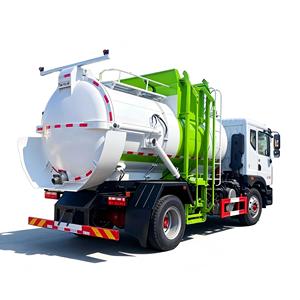 Camion à déchets alimentaires avec réservoir rond en acier inoxydable de 8 m³, Dongfeng Duolika 4x2, camion d'assainissement, norme d'émission Euro 2/3/5 - Product Image 5
