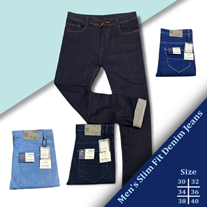 Jeans de Mezclilla Duraderos para Hombre, Resistentes a las Arrugas, Ecológicos, de Secado Rápido, Transpirables, con Revestimiento de PU, Peso Medio 340/400 g/m² - Product Image 1