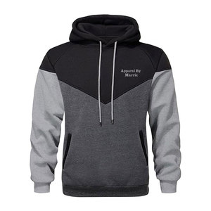 Sudadera con capucha para hombre, estilo urbano, con paneles de color en contraste, disponible en stock. - Product Image 1