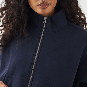 Sudadera Cálida para Mujer con Cierre de Cremallera, Diseño Simple, Servicio OEM, Precio Económico para Pedidos al por Mayor, Ajuste Holgado y Duradero - Product Image 2