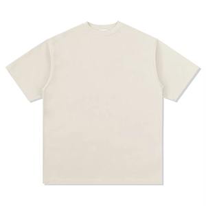 Fabricant en gros, impression directe sur jet personnalisée, t-shirt unisexe à manches courtes col rond de haute qualité, 220 g/m², 100 % coton - Product Image 5