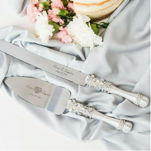 Juego de servir de oro rosa, cuchillo para pastel y juego de servidor perfecto para bodas, fiestas de cumpleaños y eventos, precio de fábrica al por mayor India - Product Image 6