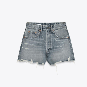 กางเกงขาสั้นเอวสูงของผู้หญิงแบบลำลองสำหรับฤดูร้อนและฤดูใบไม้ผลิวัสดุเนื้อนุ่มระบายอากาศได้ดี - Product Image 5