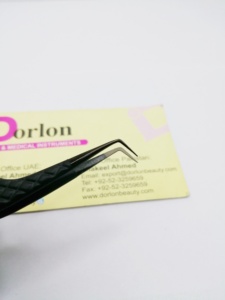 แหนบต่อขนตาปลายไมโครไฟเบอร์90องศาทำจากสแตนเลสใช้ต่อขนตา - Product Image 2