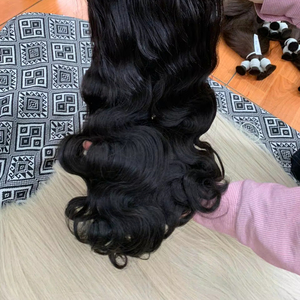Vente en gros d'extensions de trame humaine Remy européenne perruque vierge de qualité style droit en vrac brut non traité tressage faisceaux Source - Product Image 5