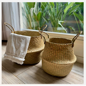 Panier en jonc de mer de qualité pour l'exportation en gros Bac de rangement en rotin tissé pour la décoration de la maison - Product Image 6