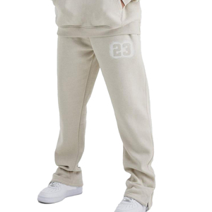 Ensembles de survêtements personnalisés avec logo imprimé en relief, ensembles pour hommes, deux pièces, ensembles de pantalons évasés, sweats à capuche, survêtements, sweats pour hommes - Product Image 3