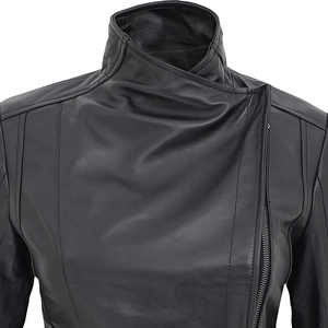 Luxury Redefined Must-Have Winter <b>Genuine</b> Leather Waterproof Unisex Jackets Fashionable Classic Coats Timeless Elegance Zipper - Product Image 2