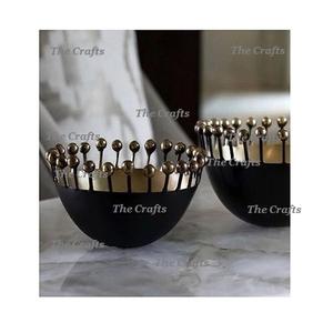 Tazón Decorativo de Aluminio en Color Negro y Dorado, Tamaño y Forma Personalizados, Tazón para Chocolates al Mejor Precio - Product Image 6