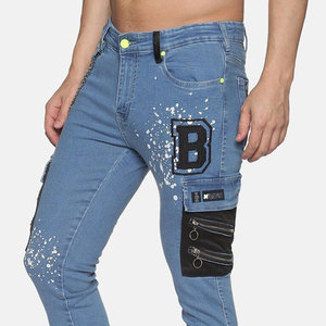 Jeans en denim léger pour homme - Coupe droite et slim, haute qualité, respirant et écologique, disponible en gros - Product Image 5