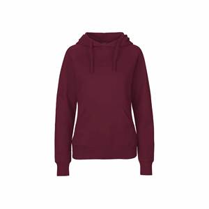 100% femmes à manches longues à capuche tricoté décontracté hiver en vrac sweats à capuche doublé avant Logo personnalisé conception imprimé OEM en gros automne - Product Image 2
