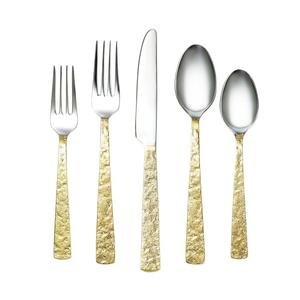 Juego de Cubiertos de Última Moda, 4 Piezas, Color Cobre Metálico, Acero Inoxidable, para Comedor y Restaurantes, Tenedor, Cuchillo y Cuchara - Product Image 2