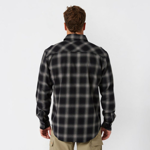 Camisa a cuadros de franela clásica personalizada para hombre, camisas informales de manga larga con botones, 2 bolsillos en el pecho, puños ajustables para hombre - Product Image 3