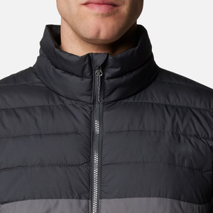 Veste décontractée pour homme de haute qualité avec blocs de couleur et fermeture éclair, confortable, surdimensionnée, impression de logo personnalisée, veste tendance en tissu polyester - Product Image 6