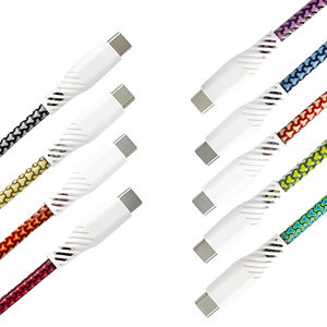 Coloré 60W USB-C câble de données de charge rapide veste en Nylon peau de Dragon PVC tresse blindage câble de Type C - Product Image 1