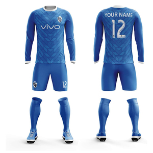 Maillot de football unisexe personnalisé dégradé de couleur à séchage rapide vêtements de football hauts et chemises ensembles meilleur prix vente en gros - Product Image 5