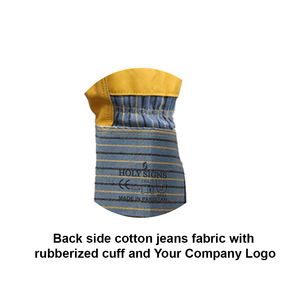 Guantes de trabajo de cuero de grano de vaca Guantes de mano de seguridad PPE con forro múltiple para trabajos industriales y de construcción - Product Image 3