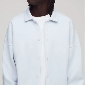 Veste de style universitaire toutes couleurs 2025 Bleu surdimensionnée pour homme à fermeture éclair avec capuche Hiver Blanc 100% coton respirant Imprimé Teint uni - Product Image 1