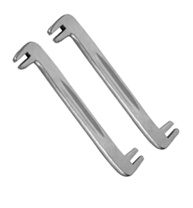 Par de 2 dobladores de placas Par grande en instrumentos ortopédicos de animales veterinarios de acero inoxidable - Product Image 6