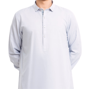 2024 Winter Fashionable Pakistani Shalwar Kameez Casual Wear Breathable Punjabi Kurta Shalwar Men's <b>Sets</b> Solid Colors Adults - Product Image 4