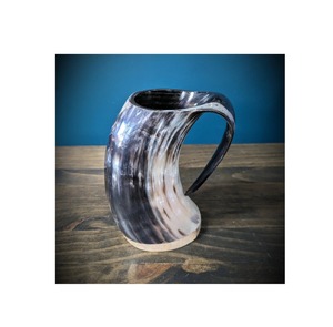 Eco-Friendly Classic Amazing Horn Beer <b>Mug</b> <b>With</b> MDF Base for Modern Traditional Parties By Brushstroke Bliss From India - Product Image 3