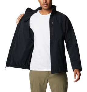 Veste en toile souple respirante et imperméable pour hommes hiver chaud résistant à l'eau fermeture à glissière extérieure coupe-vent sport actif - Product Image 5