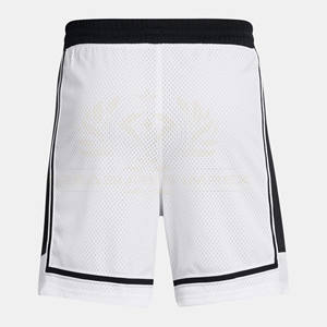 Pantalones cortos de malla gruesa de una sola capa con estampado personalizado del fabricante de 5,5 pulgadas para hombres con patrón sólido de pierna ancha - Product Image 4