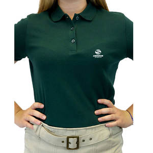 เสื้อยืดแขนสั้นผ้าคอตตอนผสมสำหรับผู้หญิง สีชมพูล้วน ปักลายตามสั่ง แห้งเร็ว ระบายอากาศได้ดี - Product Image 5