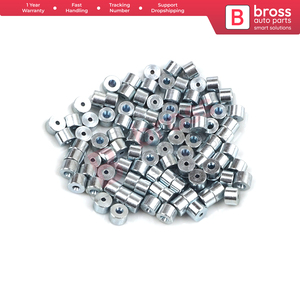 หมุดยึดปลายสายเคเบิลควบคุมหน้าต่าง BCR015 6.5x4.5/1.7มม. 100ชิ้นอะไหล่รถยนต์ทำจากไก่งวง - Product Image 2