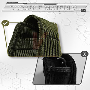 Funda táctica Mag Holster Paintball Sports funda doble superior abierta soporte doble para jugadores profesionales sistema MOLLE Compatible - Product Image 3