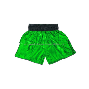 Short de Boxe Muay Thai Personnalisé Unisexe Noir 100% Polyester Spandex Respirant Séchage Rapide Sublimation 220g Logo Avant - Product Image 2