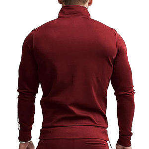 Vente en gros d'ensembles de vêtements d'extérieur 95% polyester 5% spandex de haute qualité survêtements de sport tricotés extensibles dans les quatre sens pour hommes - Product Image 2