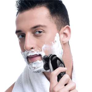 Rasoir Électrique Homme 5-en-1 Étanche Tondeuse Crâne Chauve Tondeuse Barbe Tondeuse Poils Nez Brosse Nettoyante Visage IPX7 pour le Corps - Product Image 2