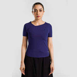 เสื้อยืดถักนิตติ้งรอยัลบลูคอร์ทสวิฟท์ - Product Image 1