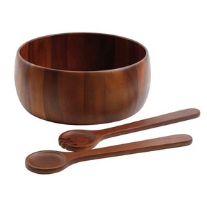 ชุดชามไม้ธรรมชาติแบบทำมือของชาวอินเดียช้อนชามไม้สำหรับสลัดผลไม้เป็นมิตรต่อสิ่งแวดล้อมแบบใช้แล้วทิ้งสำหรับใช้ในครัว - Product Image 2