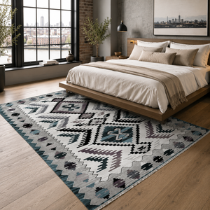 Tapis lavable en chenille RW7065 Nomad Sage Tribal de Rug Weavers, vente en gros et dropshipping, 10 tailles - Product Image 3