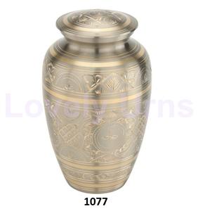 Le plus récent sac de velours gratuit d'urnes de crémation en laiton Platinum Elegance - Product Image 1