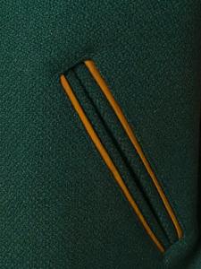 Venta al por mayor de alta calidad de lana Chenille parches botón verde de gran tamaño de la Universidad al aire libre Letterman personalizado béisbol Varsity chaquetas - Product Image 6