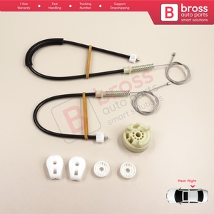BWR566 ensemble de réparation de lève-vitre électrique arrière droit pour Megane MK2 EM0/1 2002-2009 CC Cabriolet Convertible 8201010932 - Product Image 2