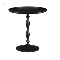 Table d'appoint ronde pliable moderne de haute qualité avec plateau en aluminium et support thermolaqué pour l'ameublement de la maison dans le salon et la chambre