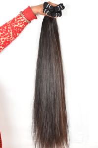 Vente en gros d'extensions de tissage vietnamiennes de couleur naturelle non transformées cuticule alignée traitée chimiquement aucun paquet de cheveux humains - Product Image 2