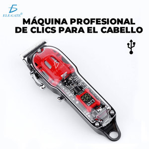 Máquina Profesional para Cortar y Recortar el Cabello para Hombres, Ajustable, Recargable, Cuchilla de Acero Inoxidable, Batería USB, Enchufe Estadounidense - Product Image 2