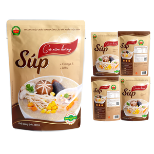 Sopa de pollo y champiñones Shiitake ISO HACCP Certificado MRE Comidas listas para comer Sin conservantes Sopa instantánea de estilo asiático directamente - Product Image 2