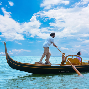 Góndola Veneciana Real de 36' con Remo para Lago, Góndola de Madera Hecha a Mano, Bote de Remo, Kayak de Pesca, Canoa en Venta - Product Image 3